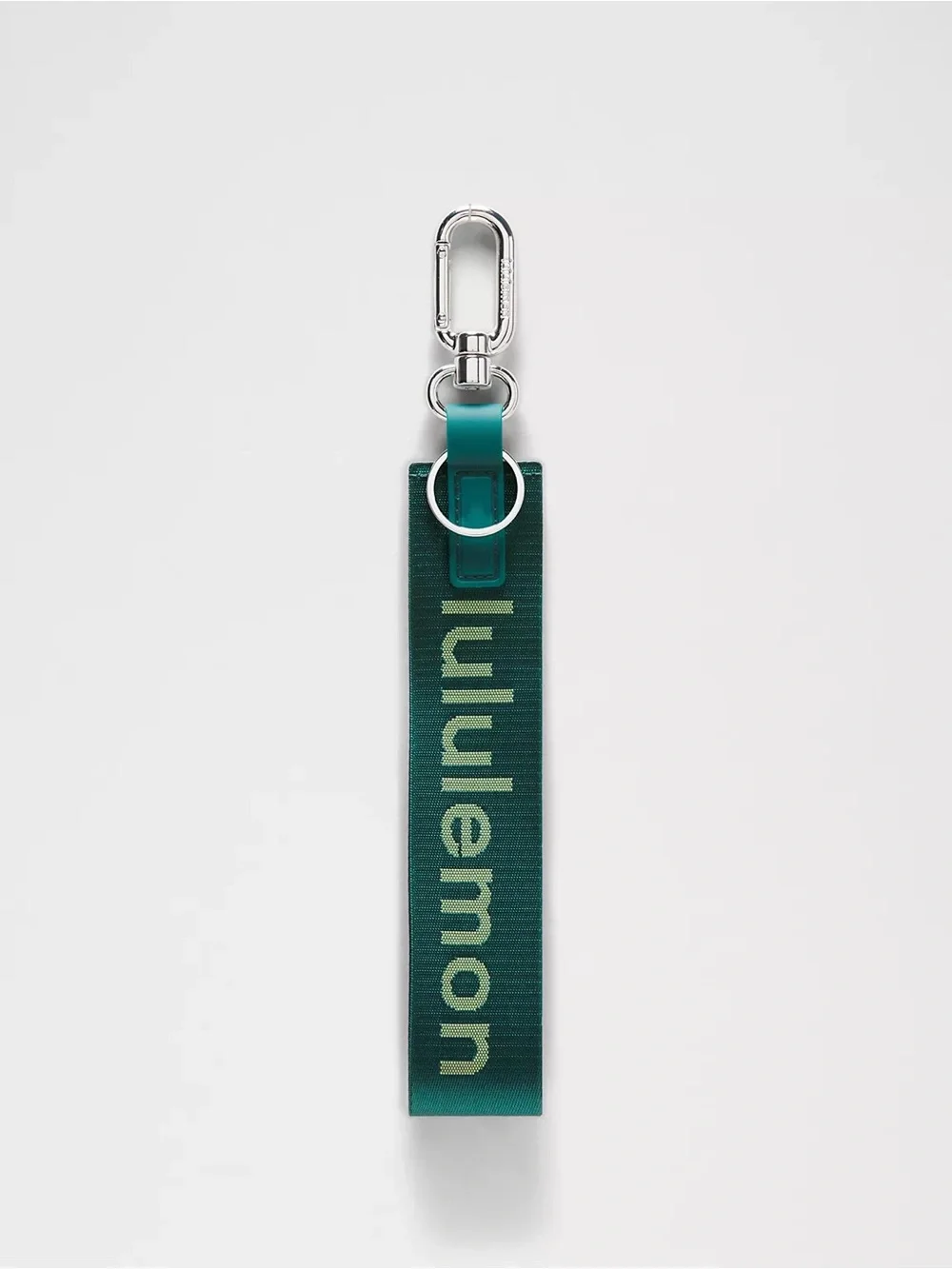 Lululemon Never Lost Keychain- Camp Green/Lime & Yours/Silver